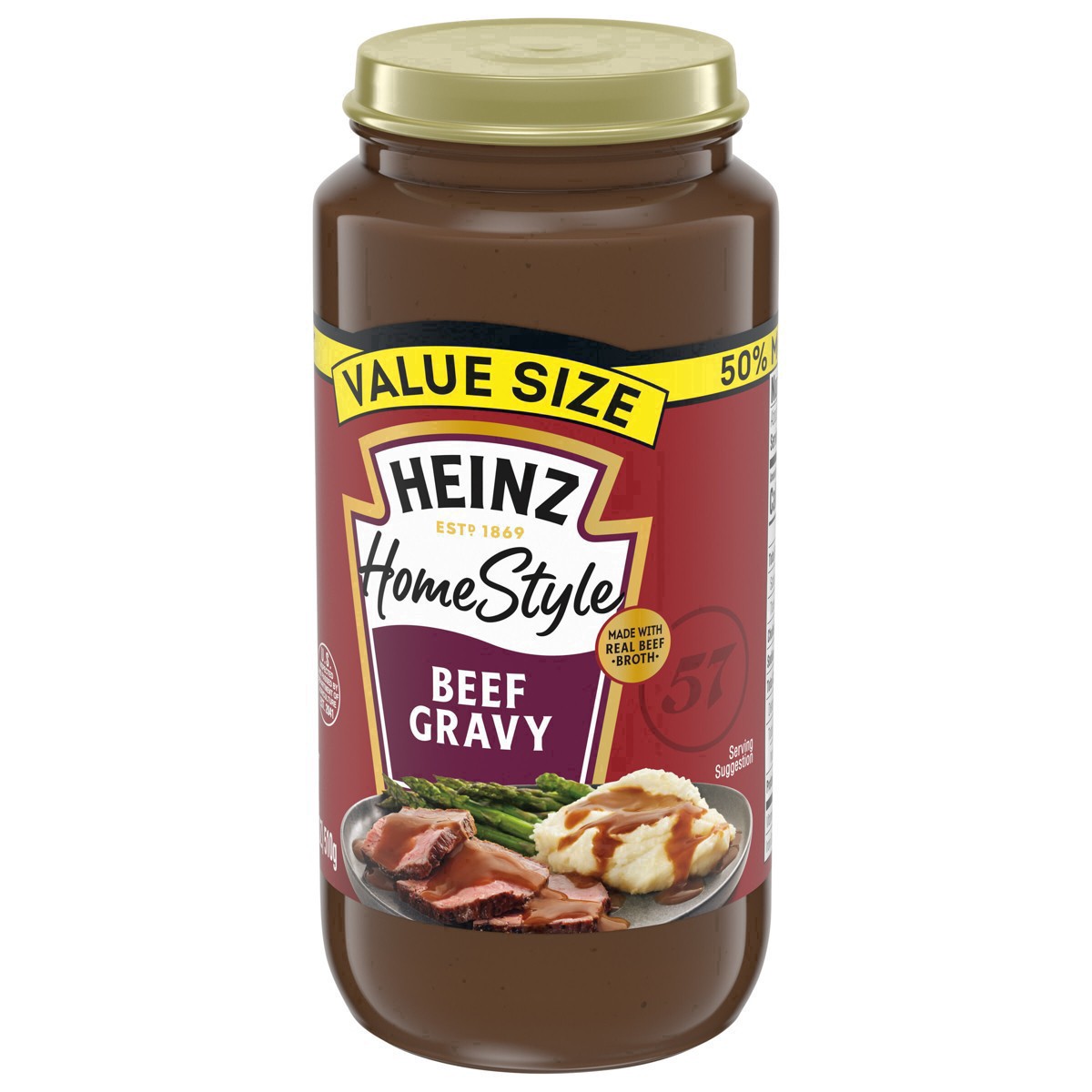 slide 4 of 92, Heinz HomeStyle Beef Gravy Value Size, 18 oz Jar, 18 oz