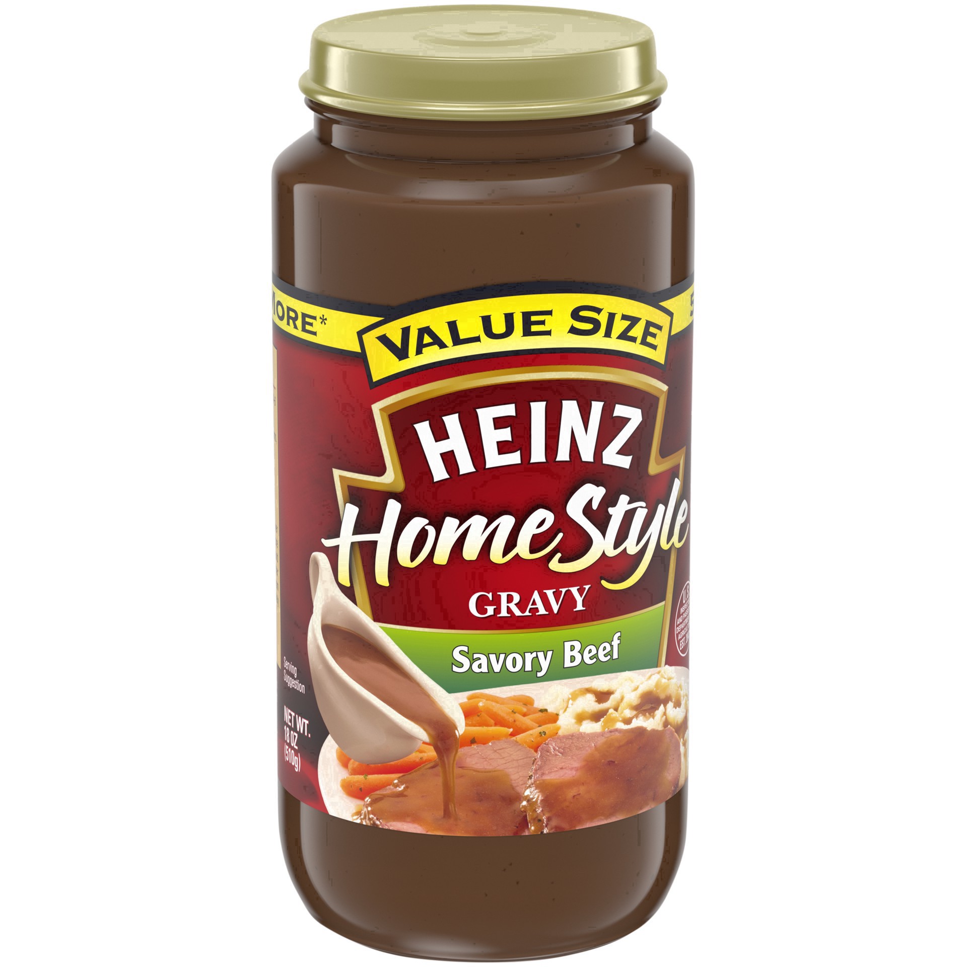 slide 55 of 92, Heinz HomeStyle Beef Gravy Value Size, 18 oz Jar, 18 oz