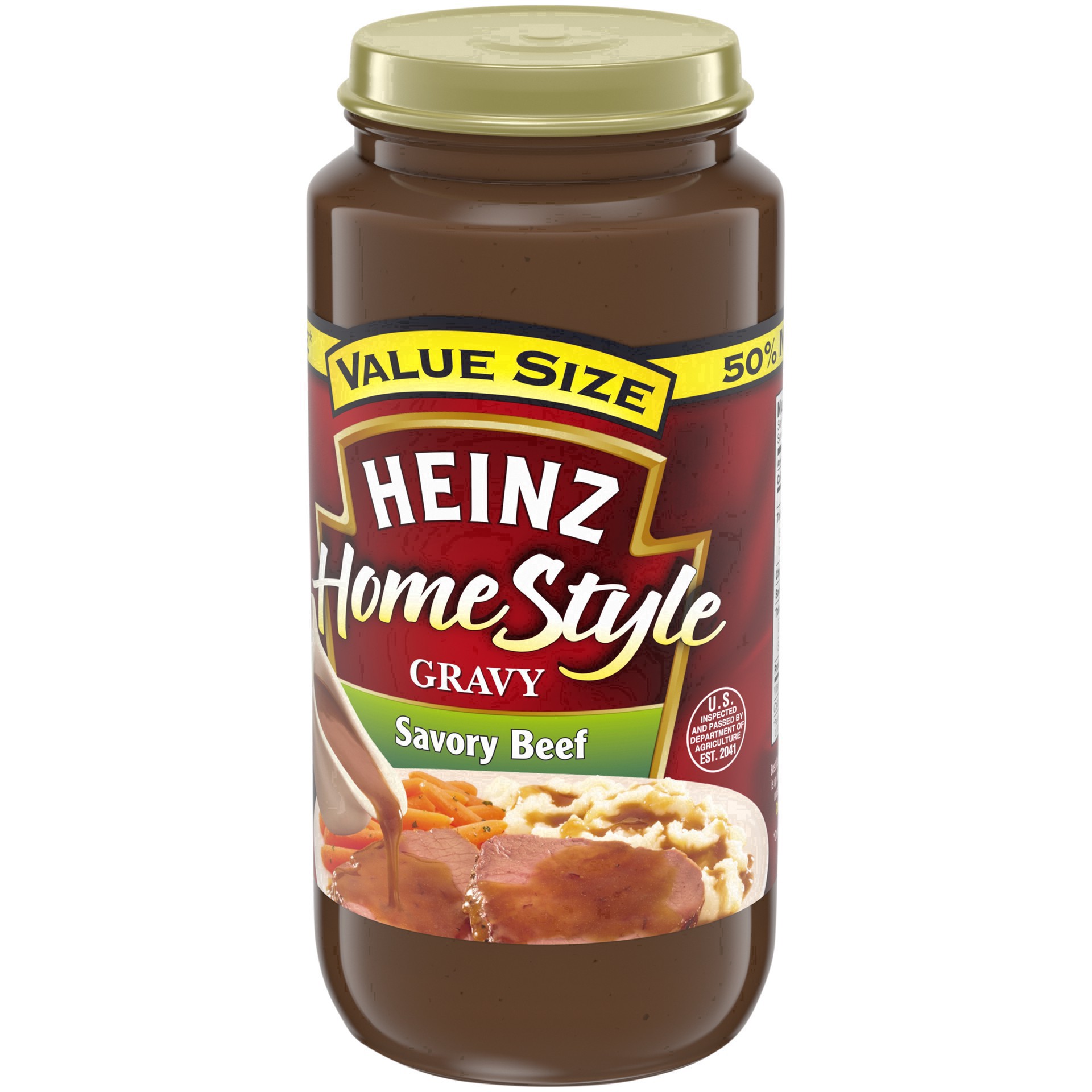 slide 91 of 92, Heinz HomeStyle Beef Gravy Value Size, 18 oz Jar, 18 oz