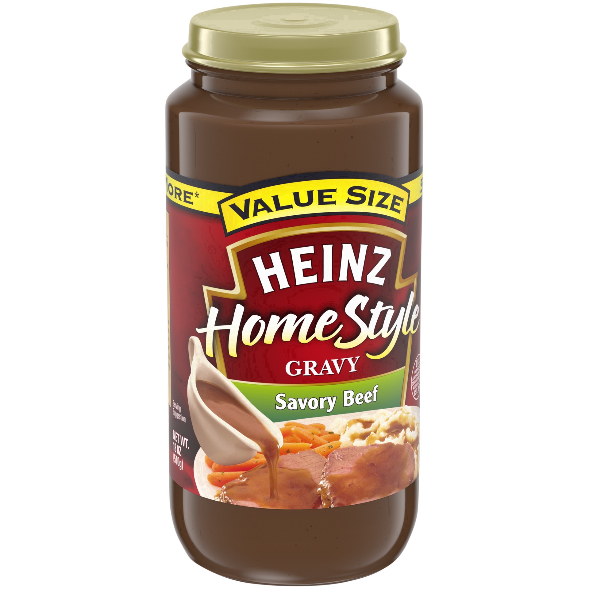 slide 87 of 92, Heinz HomeStyle Beef Gravy Value Size, 18 oz Jar, 18 oz