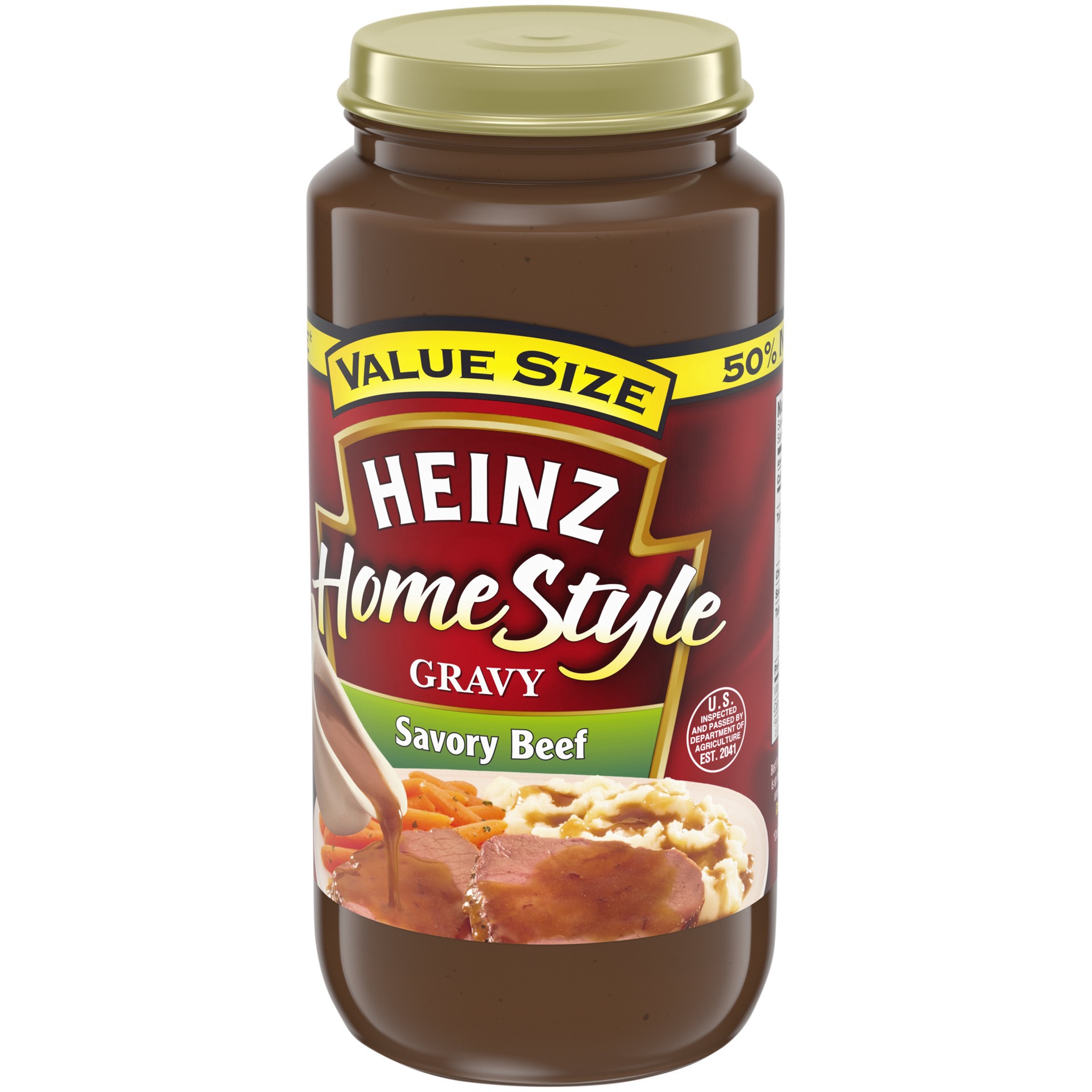 slide 36 of 92, Heinz HomeStyle Beef Gravy Value Size, 18 oz Jar, 18 oz