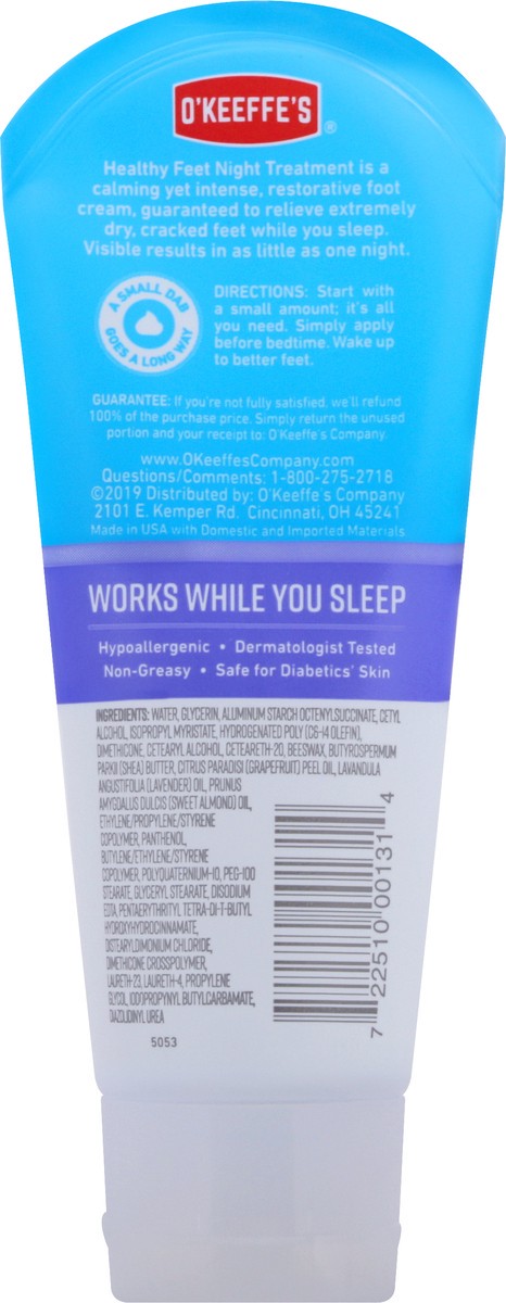 slide 2 of 9, O'Keeffe's Night Treatment Cream 3.0 oz, 1 ct