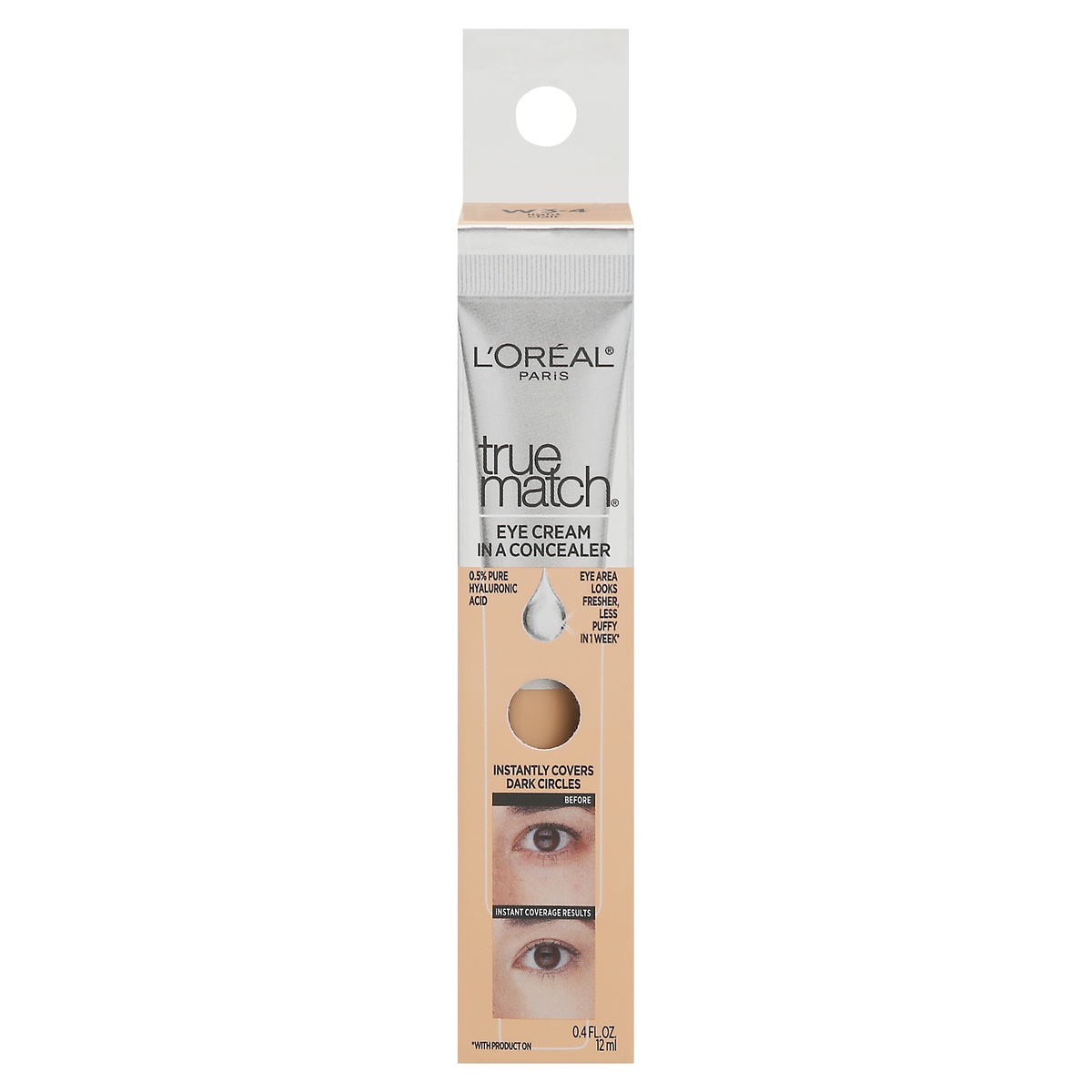 L'Oréal True Match Eye Cream in a Concealer, Light W34 0.4 fl oz Shipt