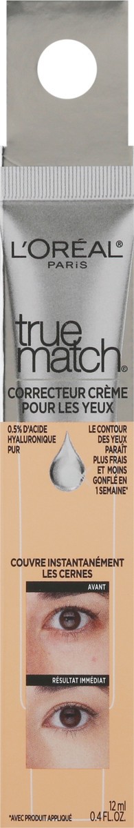 slide 4 of 9, L'Oréal True Match Light W3-4 Eye Cream in a Concealer 0.4 fl oz, 0.4 fl oz