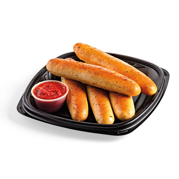 slide 1 of 1, Hy-Vee Garlic Breadsticks & Sauce, 10 oz