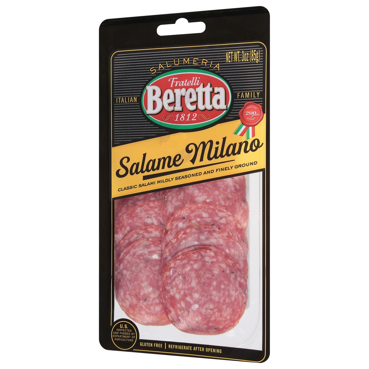 slide 7 of 9, Beretta Milano Dry Presliced 3 Oz, 1 ct