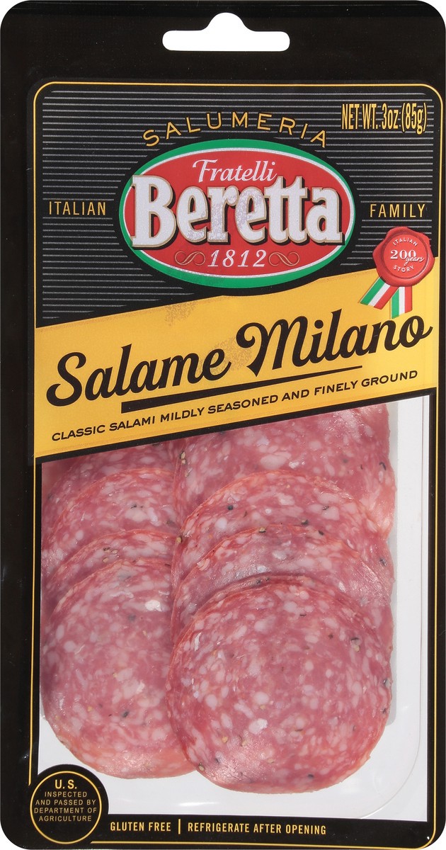slide 5 of 9, Beretta Milano Dry Presliced 3 Oz, 1 ct