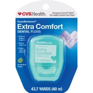 slide 1 of 1, CVS Health Extra Comfort Dental Floss Fresh Mint Flavor, 43.7 yd; 40 m