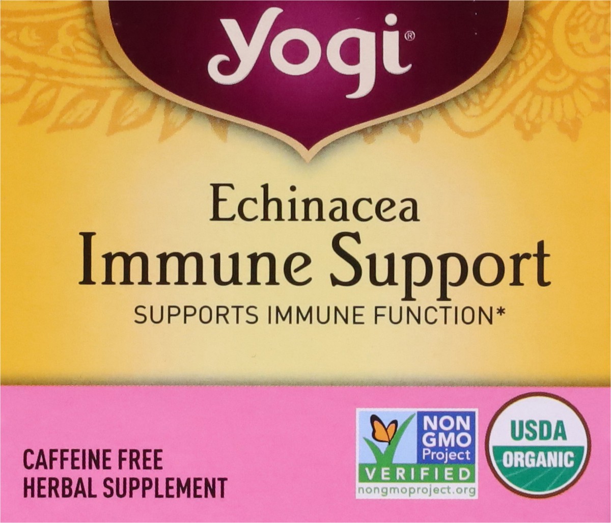 slide 5 of 9, Yogi Immune Support Echinacea Herbal Tea 16 Tea Bags, 16 ct