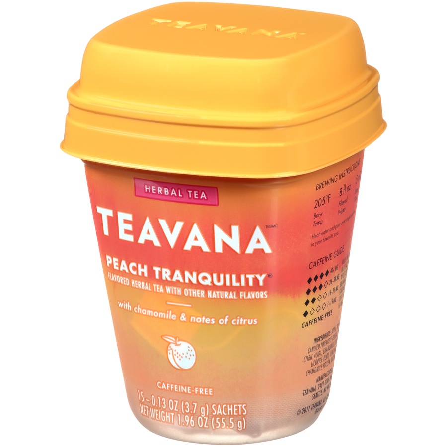 slide 3 of 7, Teavana Teavana Peach Tranquility Herbal Tea Bags 15 - .13 Oz. Sachets, 15 ct