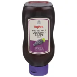 Hy-vee Squeezable Concord Grape Jelly - 20 oz
