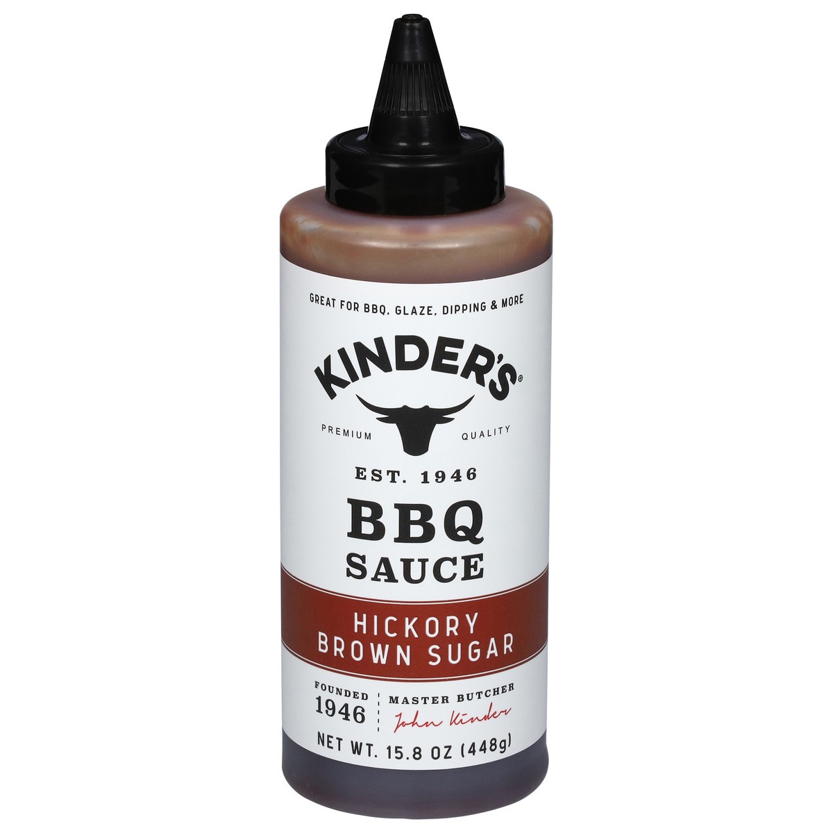 slide 1 of 9, Kinder's Hickory Brown Sugar BBQ Sauce 15.8 oz, 15.8 oz