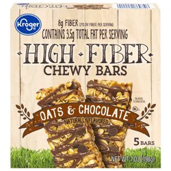 Kroger High Fiber Chewy Oats & Chocolate Bars