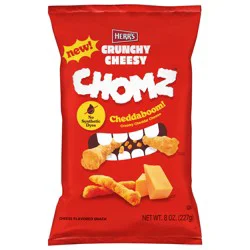Herr's Crunchy Cheesy Chomz Cheddaboom! Creamy Cheddar Cheese Flavored Cheese Sticks - 8 oz