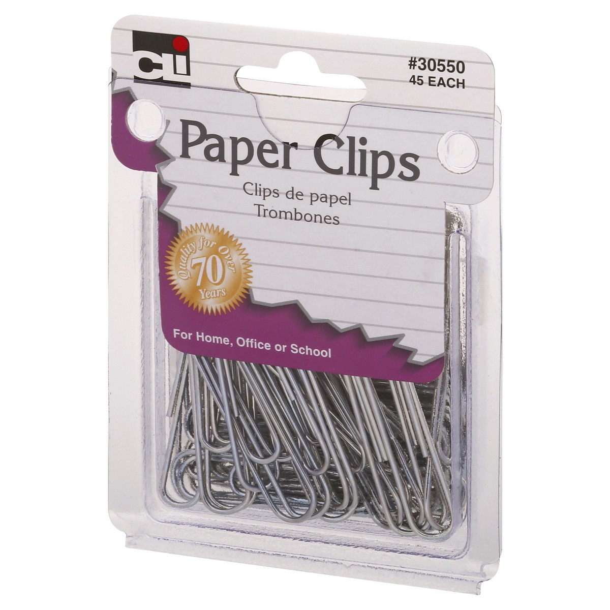 slide 3 of 9, CLi Jumbo Paper Clips 45 ea, 45 ct