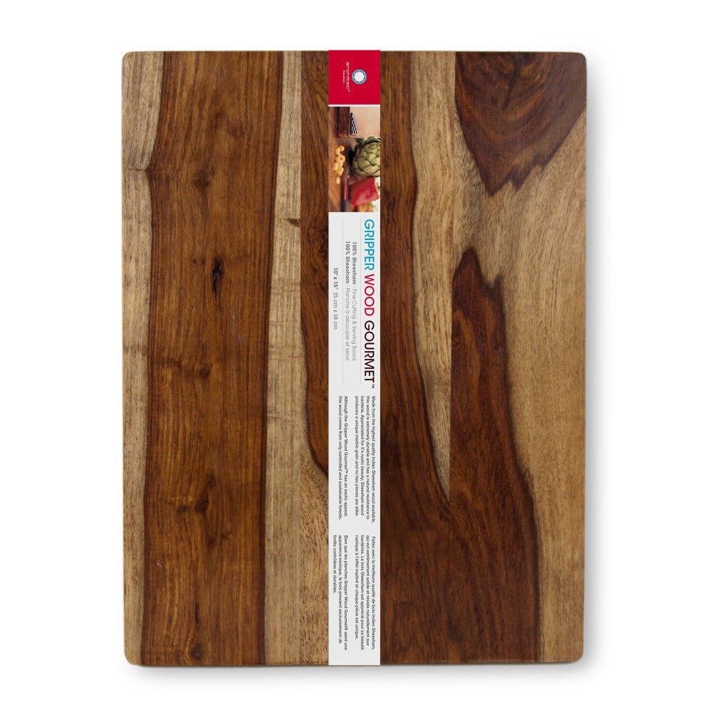 slide 2 of 2, Good Cook Gripperwood Gourmet Cutting & Serving Board, 10 x 15 