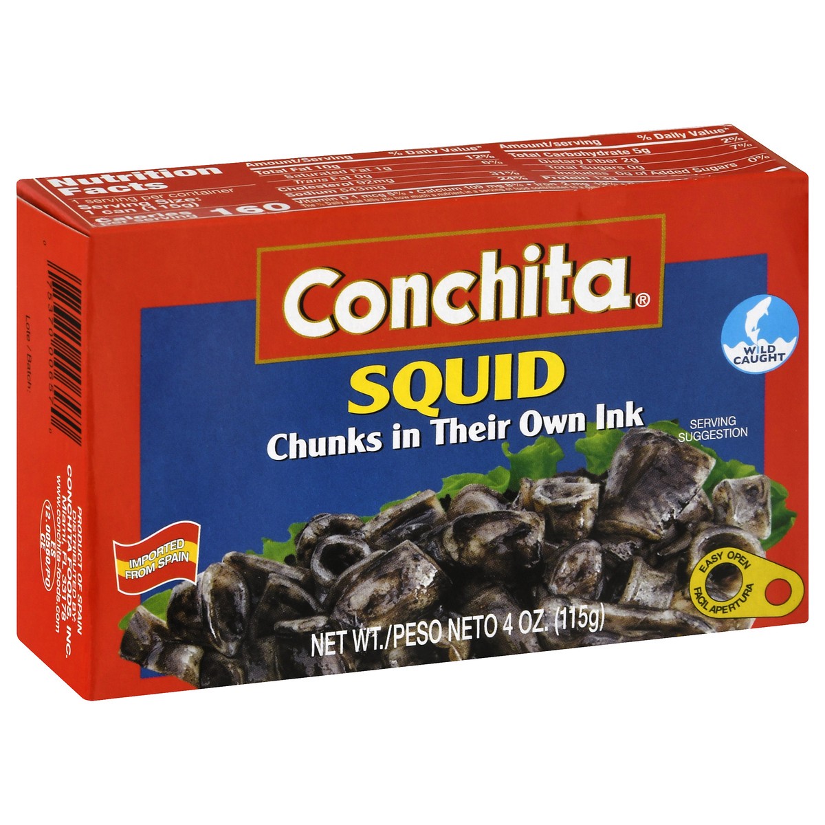 slide 13 of 13, Conchita Calamares En Su Tinta (Squid Chunks In Ink), 1 ct