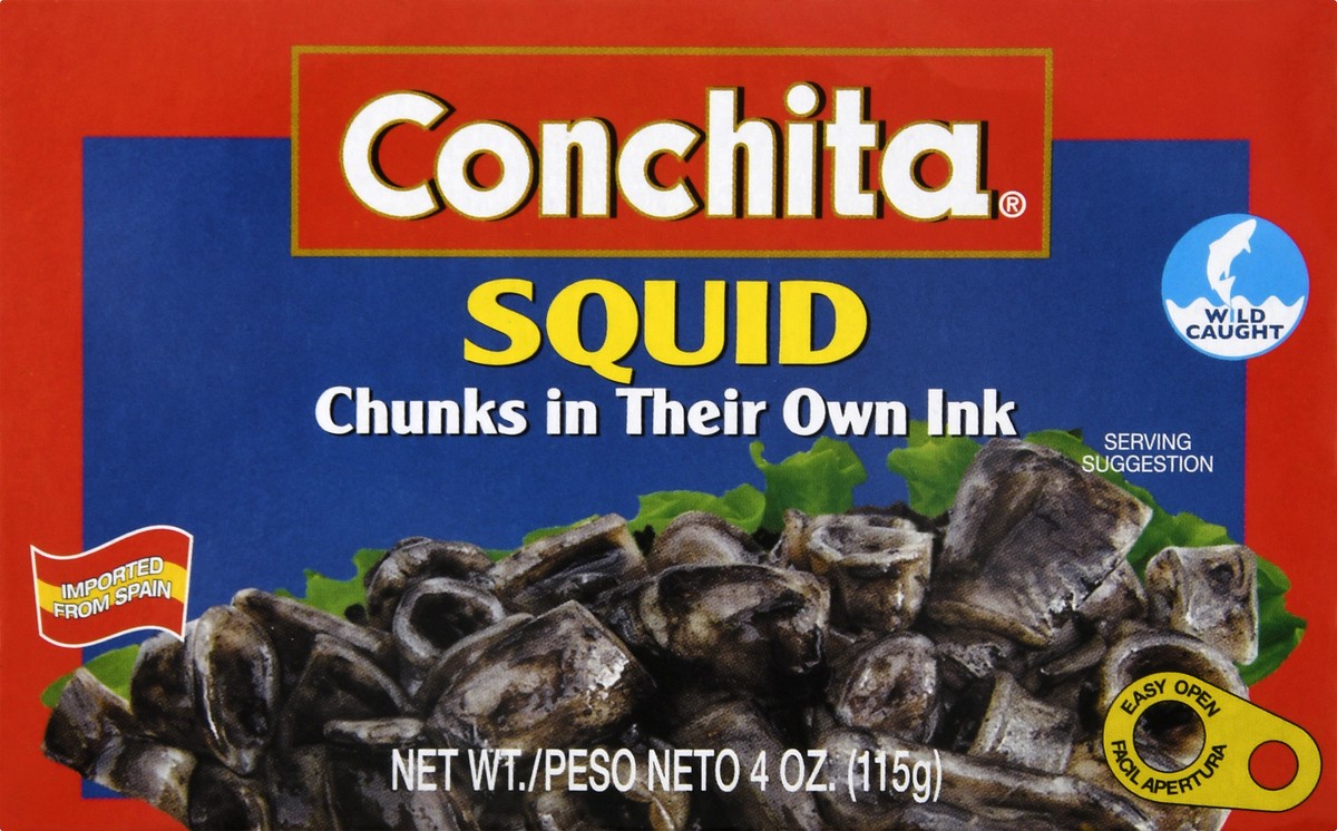 slide 11 of 13, Conchita Calamares En Su Tinta (Squid Chunks In Ink), 1 ct