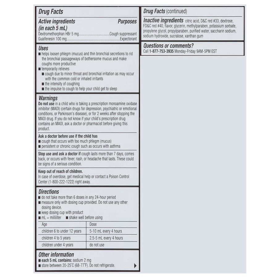 slide 3 of 5, Walgreens Children's Mucus Relief Cough, 4 fl oz
