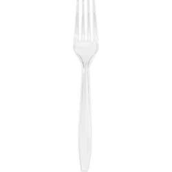 Touch of Color Clear Plastic Forks