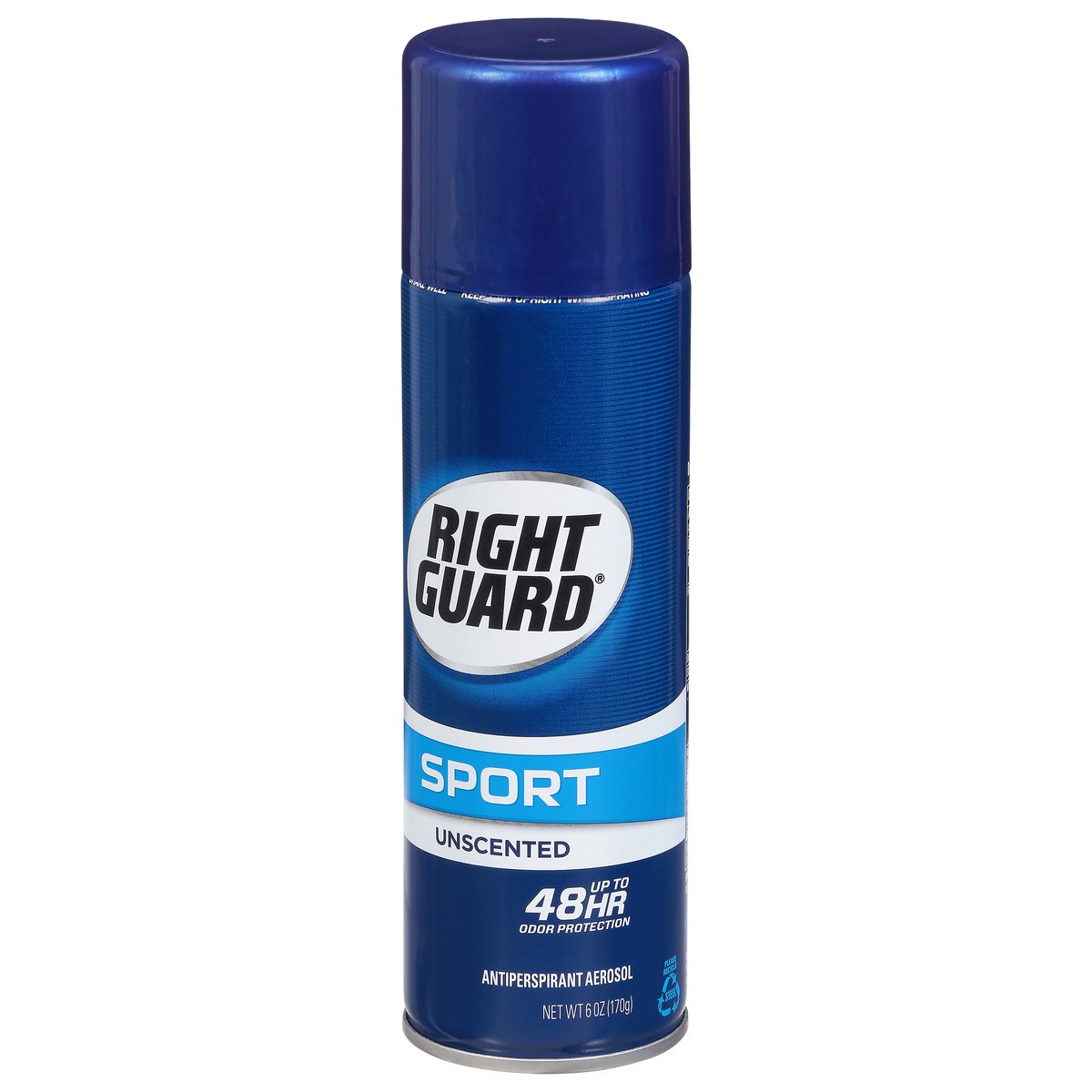 slide 9 of 13, Right Guard Sport Unscented Antiperspirant Aerosol Spray for Men, 6 oz, 6 oz