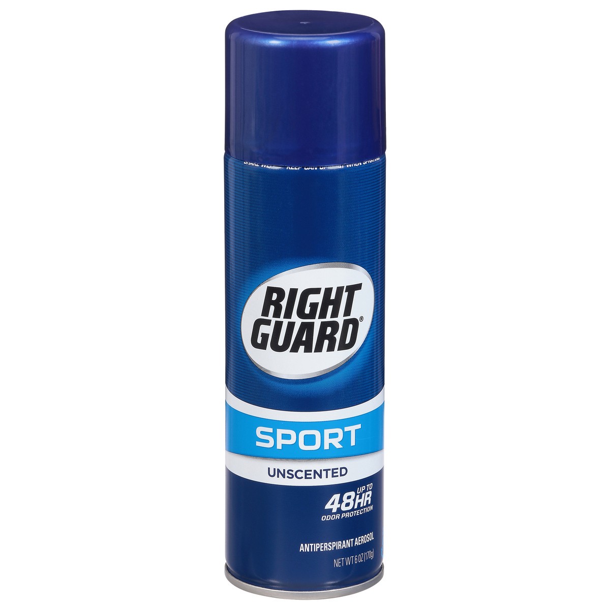 slide 10 of 13, Right Guard Sport Unscented Antiperspirant Aerosol Spray for Men, 6 oz, 6 oz
