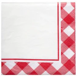 Party Creations Classic Gingham 2-Ply Napkins - 16 Count