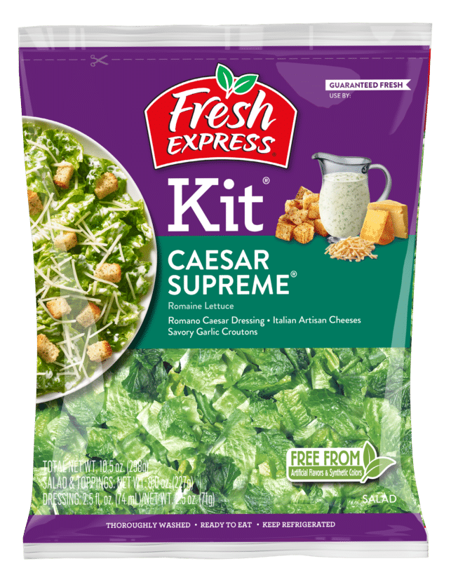 slide 1 of 13, Fresh Express Caesar Supreme Salad Kit 10.5 oz, 9.8 oz