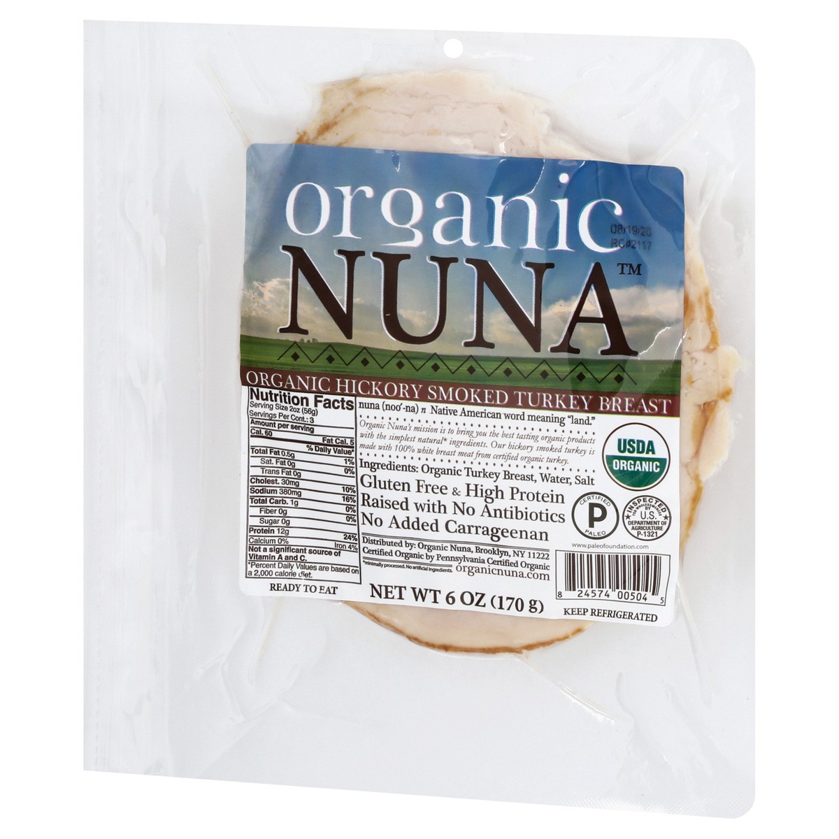 slide 9 of 10, Organic Nuna Organic Hickory Smoked Turkey, 6 oz