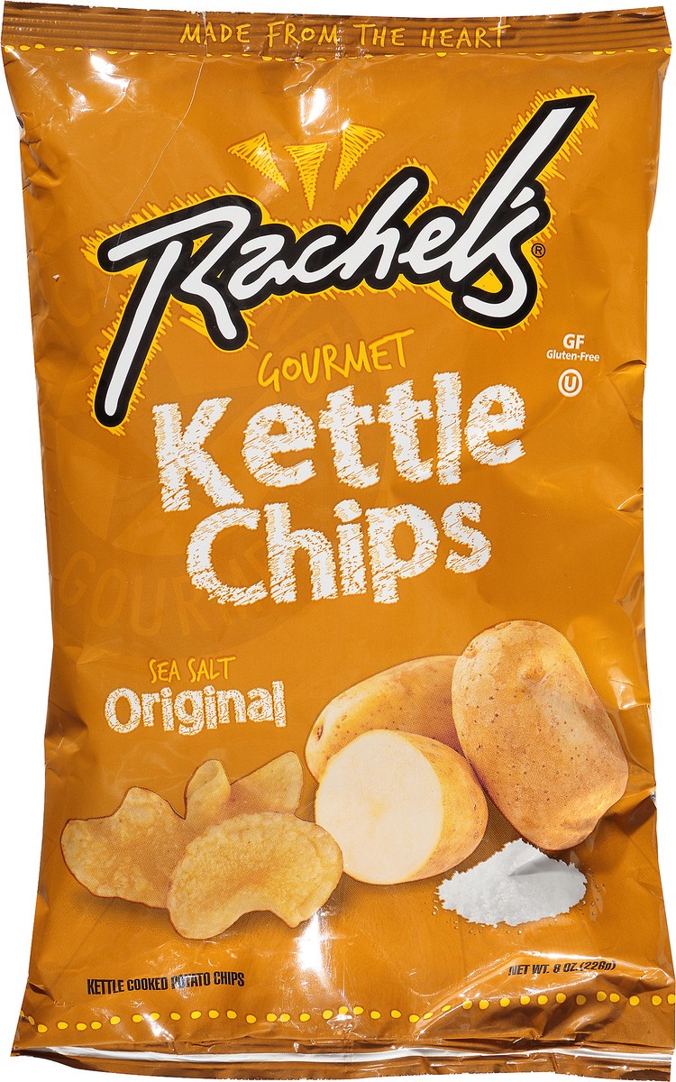 slide 2 of 9, Barrel O' Fun Rachel's Sea Salt Original Gourmet Kettle Chips Bag, 1 ct