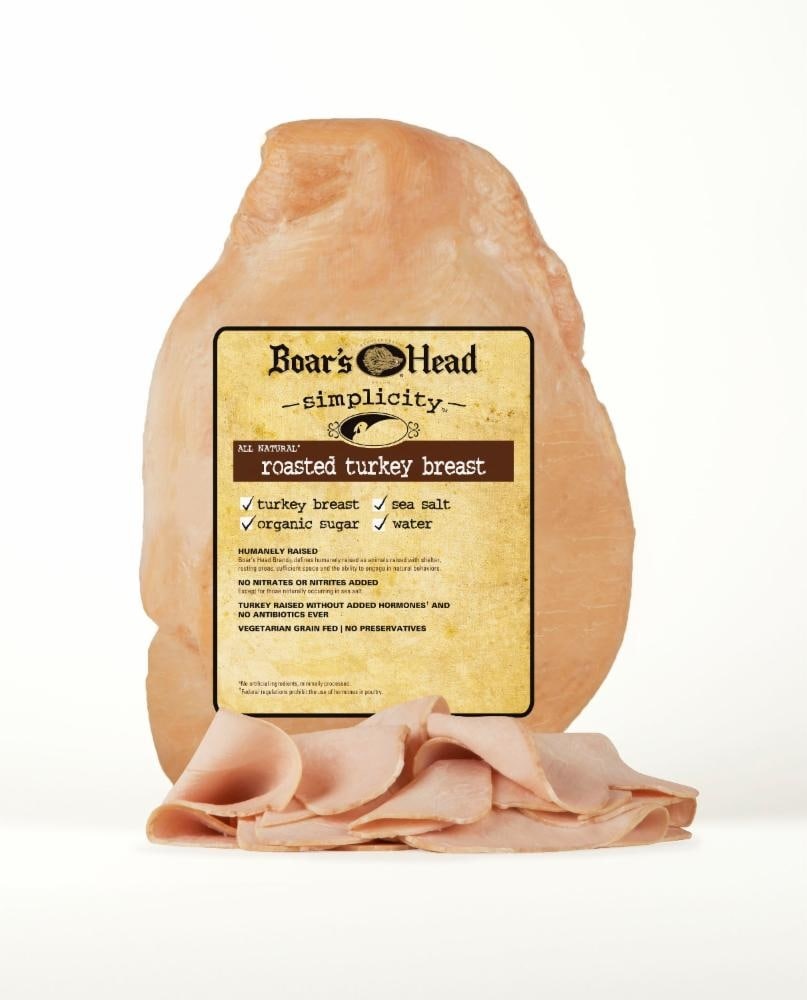 slide 1 of 1, Boar's Head Simplicity All Natural Roasted Turkey Breast, per lb