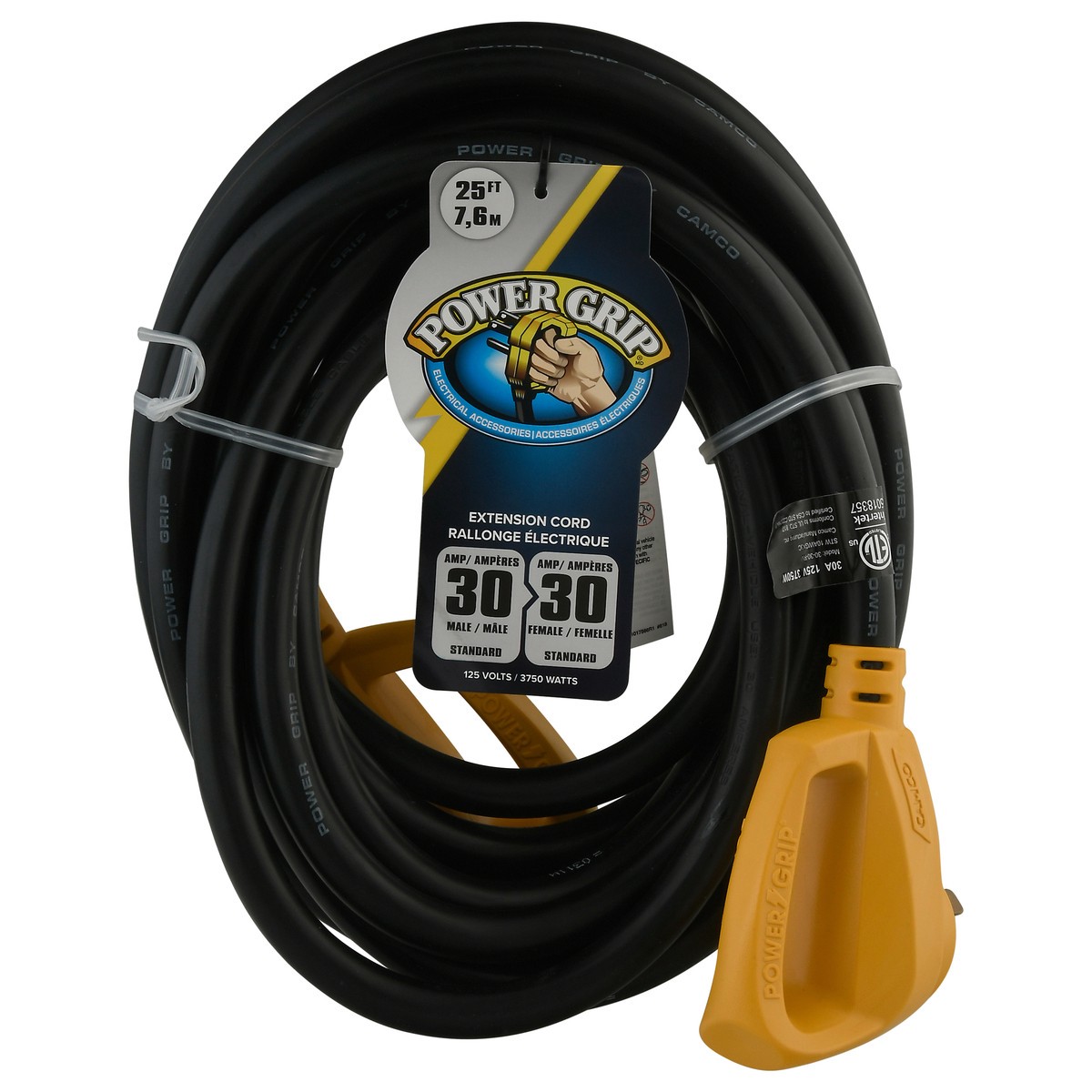 slide 1 of 9, Camco PowerGrip Electrical Power Cord with Handle, 1 ct