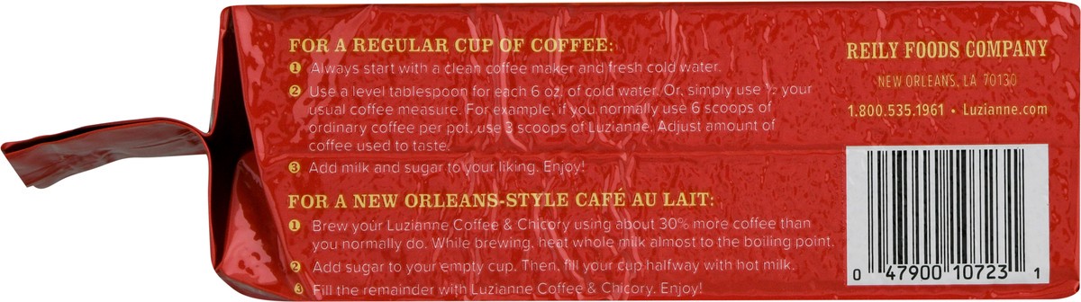 slide 13 of 13, Luzianne Medium Roast Coffee & Chicory 13 oz, 12 oz