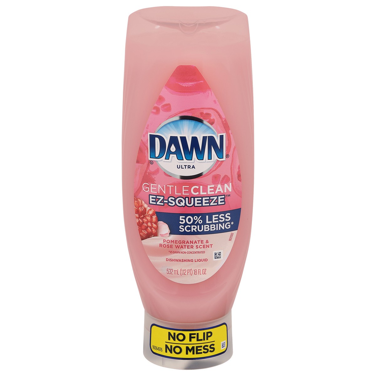 slide 1 of 9, Dawn Gentle Clean EZ-Squeeze Dishwashing Liquid Dish Soap, Pomegranate and Rose Water Scent, 18 fl oz