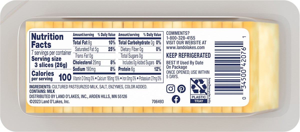 slide 10 of 11, Land O Lakes Colby Jack Cracker Cuts, 7 oz