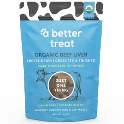 A Better Treat Freeze Dried Beef Organic Dog Treat - 1.5 oz