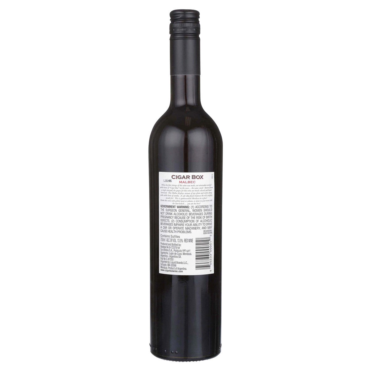 slide 3 of 5, Cigar Box Malbec Reserva, 750 ml