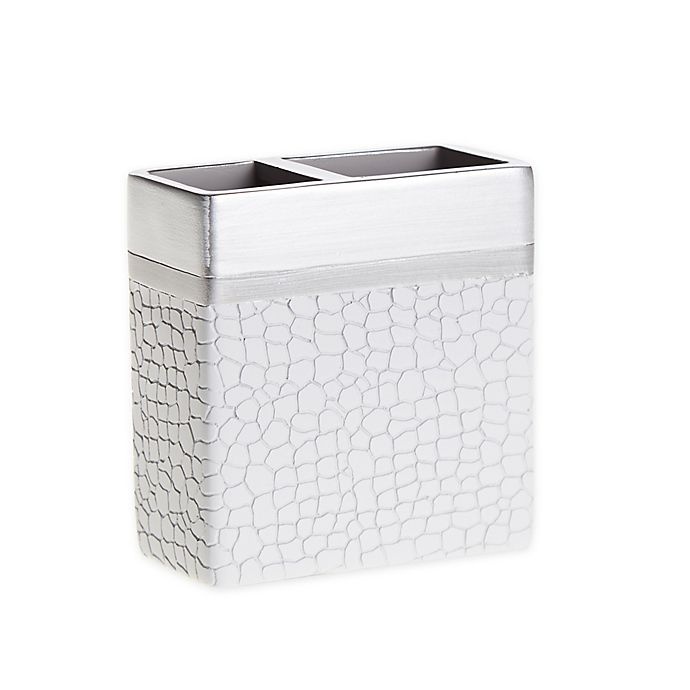 slide 1 of 2, Vince Camuto Orli Toothbrush Holder - White, 1 ct