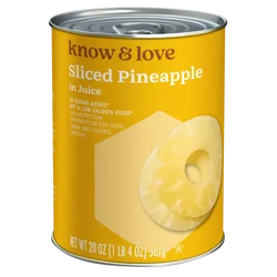 know & love Sliced Pineapple 20 Ounces