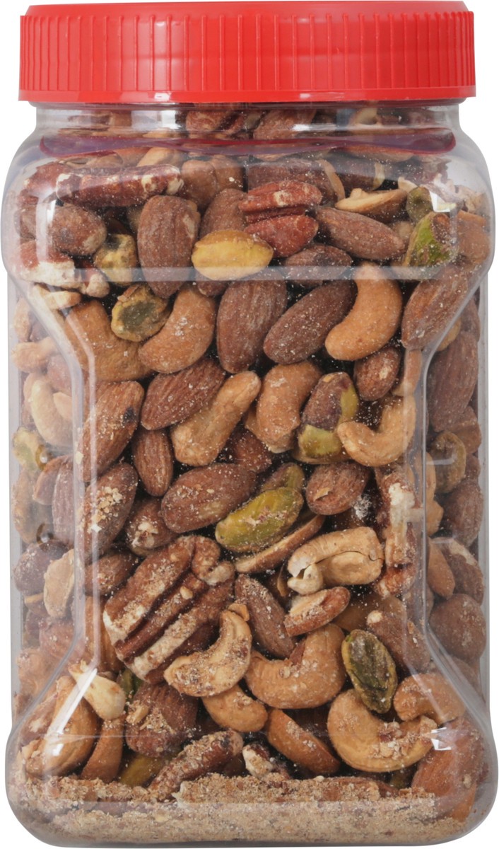 slide 2 of 9, Fisher Oven Roasted Deluxe with Sea Salt Mixed Nuts 24 oz, 24 oz