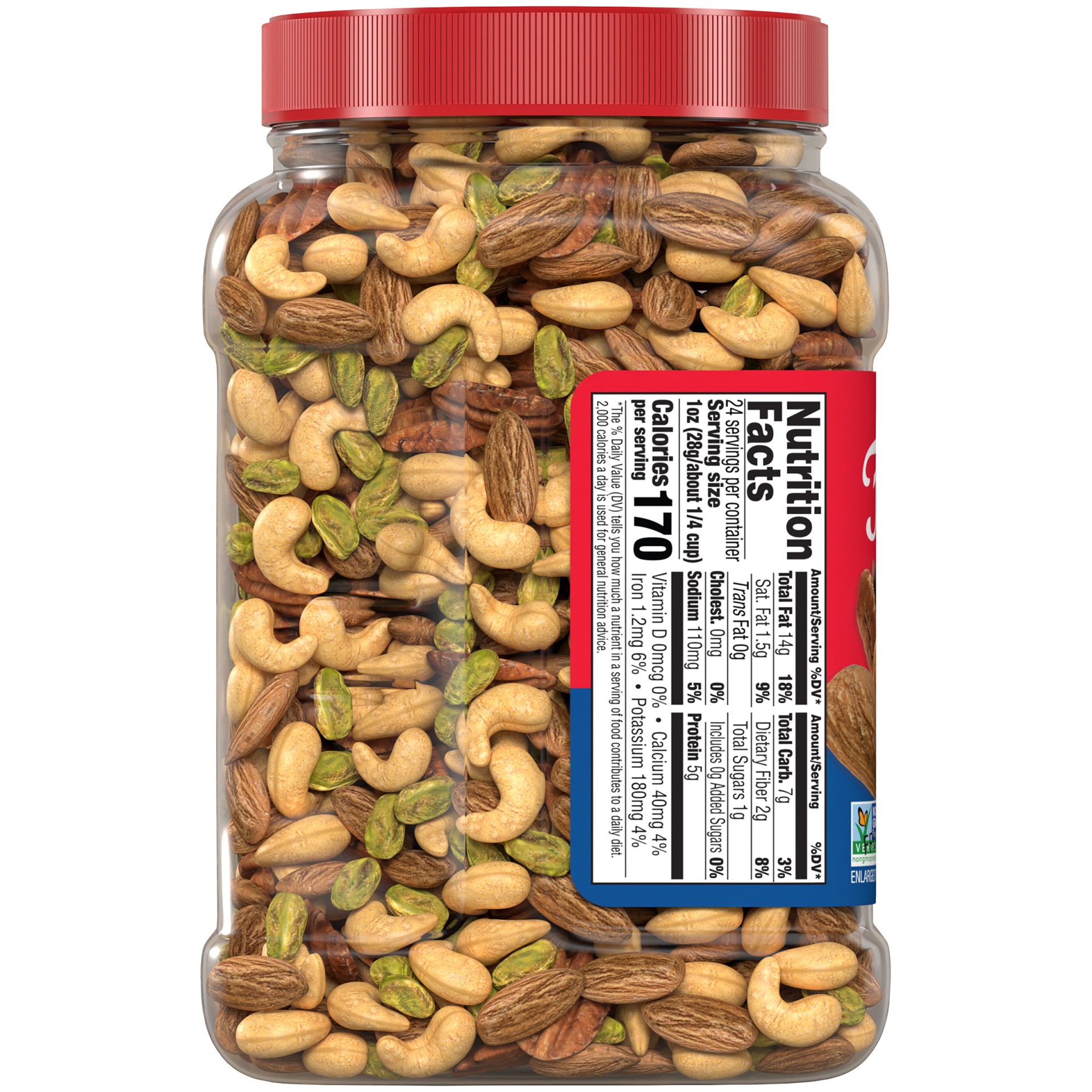 slide 5 of 9, Fisher Oven Roasted Deluxe Mixed Nuts, 24 oz