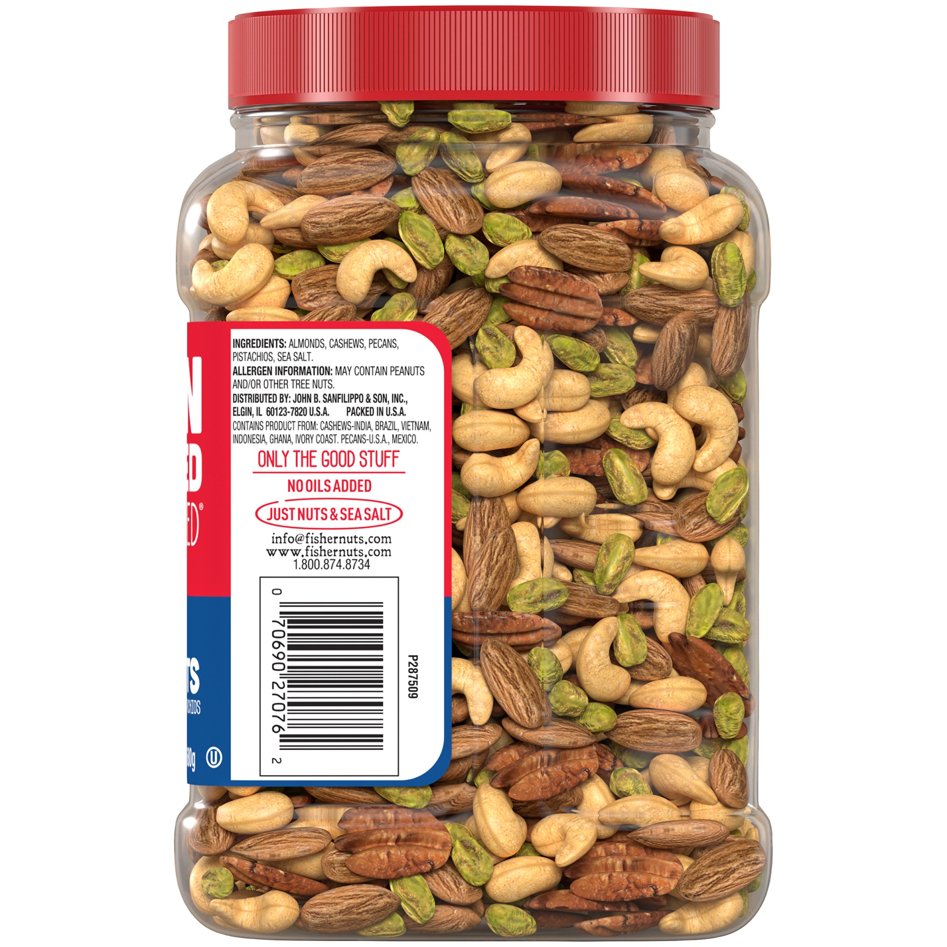 slide 6 of 9, Fisher Oven Roasted Deluxe Mixed Nuts, 24 oz