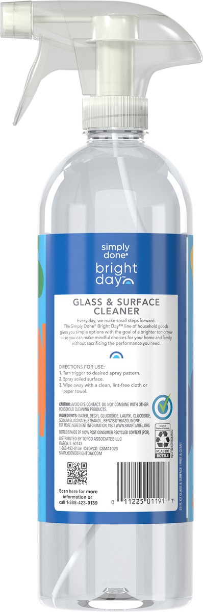 slide 7 of 12, Simply Done Bright Day Glass & Surface Cleaner - Free & Clear, 23 fl oz