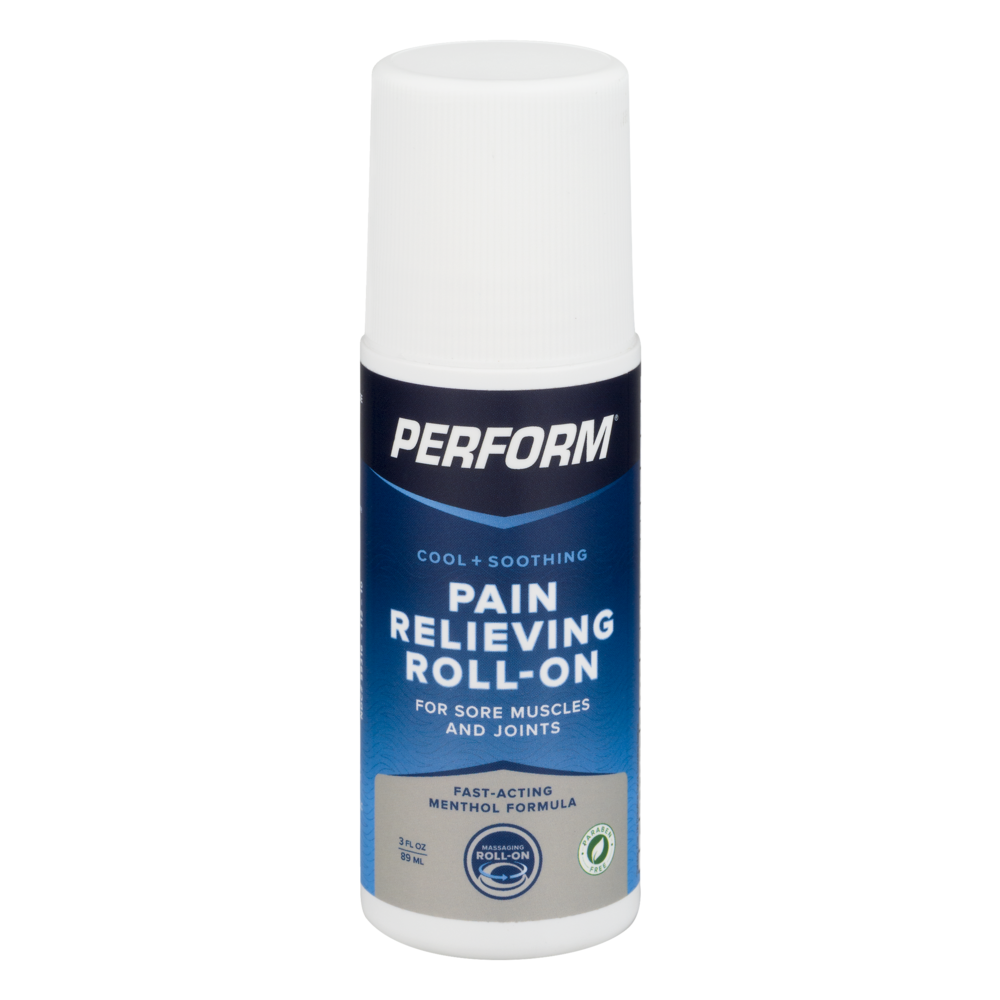 slide 1 of 1, Perform Cool & Soothing Pain Relieving Roll-On, 3 oz