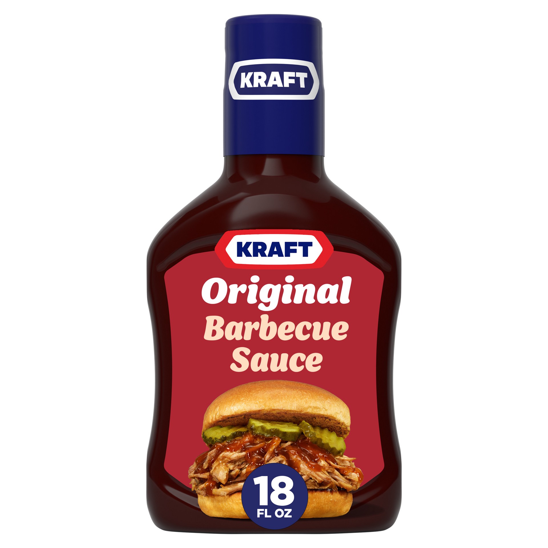 slide 1 of 9, Kraft Original Slow-Simmered Barbecue BBQ Sauce, 18 oz Bottle, 18 oz