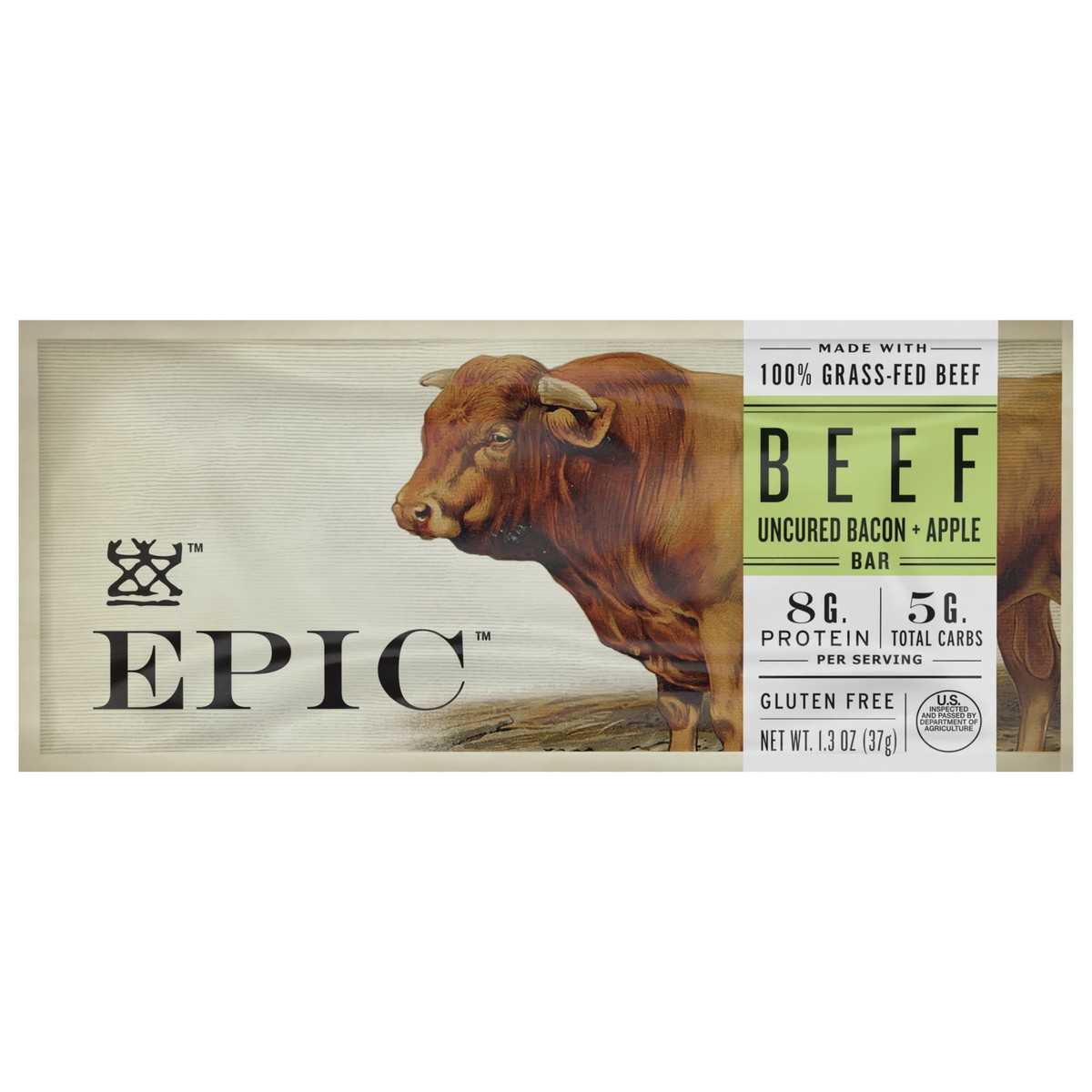 slide 1 of 9, Epic Apple Bacon Beef Bar, 1.3 oz