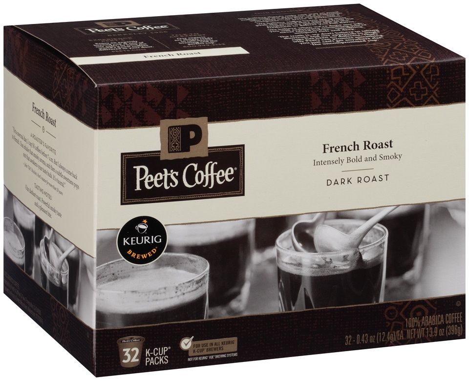 slide 1 of 1, Peet's Coffee French Dark Roast Single Serve K-Cups - 32 ct, 32 ct