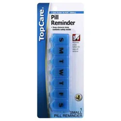 TopCare Pill Planner Push Button 7 Day AM/PM Small - Each