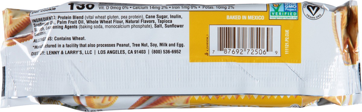 slide 9 of 9, Lenny & Larry's The Complete Cremes Plant-Based Proteins Vanilla Sandwich Cookies 6 Cookies 6 ea, 6 ct