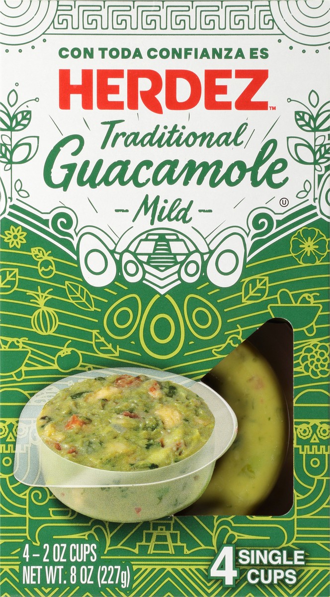 slide 5 of 13, Herdez Mild Traditional Guacamole 2 oz Cup/Tub/Bowl 4 ea Box - 4 ct, 4 ct